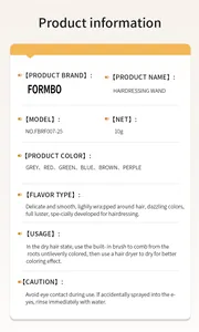 Fiche d'information produit complète pour bâton de coloration FORMBO avec mode d'emploi
