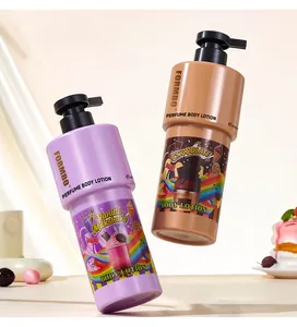 Professionelle Detailaufnahme der FORMBO Parfüm-Bodylotions in Vanille und Schokolade.