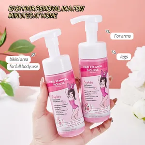 FORMBO Mousse Depilatoria all'Essenza di Rosa Delicata e Indolore per Donna Corpo Gambe Ascelle Bikini Pelle Liscia
