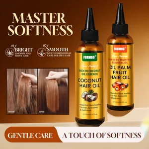 FORMBO Olio Essenziale per Capelli Professionale Cocco Frutto della Palma da Olio Trattamento Nutriente Riparatore per Capelli Danneggiati Crespi Cura di Ciglia Sopracciglia