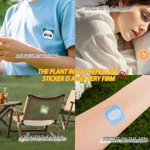 Cartoon dieren muggenwerende stickers voor kinderen op kleding en op de huid