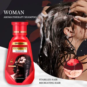 Shampoo per aromaterapia da donna in flacone rosso da 250 ml, pulizia profonda capelli.