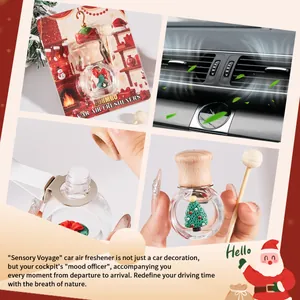 Ambientador de coche navideño FORMBO con aceite esencial para un aroma duradero.
