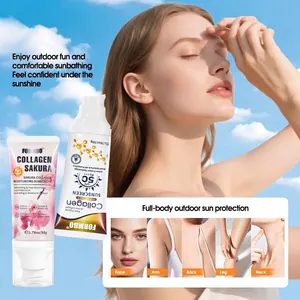 Crème solaire FORMBO au collagène et sakura SPF 50 pour protection corps complète