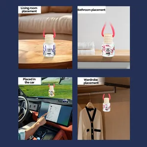 Désodorisant de voiture suspendu FORMBO aux parfums floraux pour maison et auto.