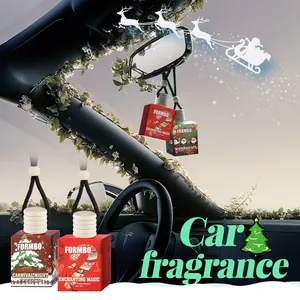 FORMBO Weihnachten Auto Lufterfrischer Anhänger Flaschen für festliche Feiertags Innendekoration