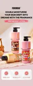FORMBO parfum bodylotion in aardbei en crème geuren voor een diepe hydratatie.