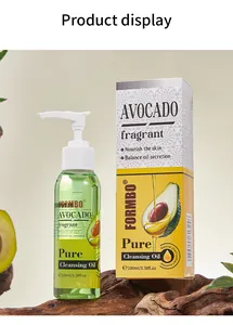 Gedetailleerd overzicht van FORMBO Avocado Pure Cleansing Oil 100ml fles en doos