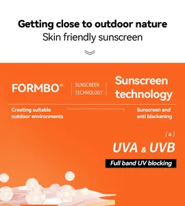 Détail de la technologie solaire FORMBO montrant la protection UVA et UVB totale.