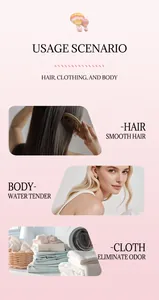 Scénarios d'utilisation du spray parfumé pour les cheveux, le corps et les vêtements frais.