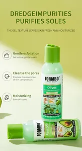 Vista detallada del gel exfoliante FORMBO para limpieza profunda y nutrición de la piel