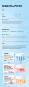 Detailed product parameters and dimensions for FORMBO hydrating and brightening face creams.
