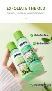 Loción exfoliante FORMBO con extractos de oliva y aguacate para reparar la piel.
