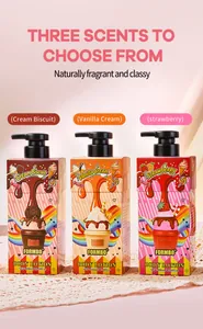 FORMBO hydraterende bodylotion set in snoepstijl met drie verschillende geuren op kant
