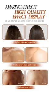 Comparison chart showing the hair and skin cleansing effects of FORMBO fragrance soap