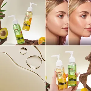 Milde diepreinigende olie met sinaasappel- en avocado-extracten voor make-upverwijdering