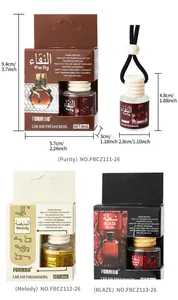 Guide des dimensions détaillées pour les flacons de parfum à suspendre FORMBO