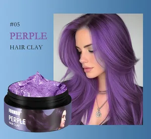 FORMBO #05 purple hair clay for temporary styling and vibrant color transformation.