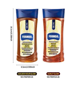 Coffret d'huiles corporelles en gel FORMBO, variantes Golden Hour et Sunlit Glow 200ml.