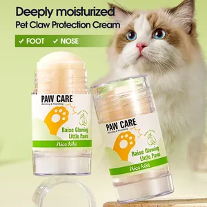 Moisturizing pet paw balm stick for cat and dog claw protection and nose repair