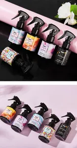 A collection of FORMBO long-lasting hair perfume mists presented in colorful bottles.