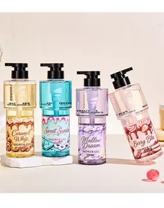 Collection of four FORMBO perfume shower gels featuring sweet candy themes and scents