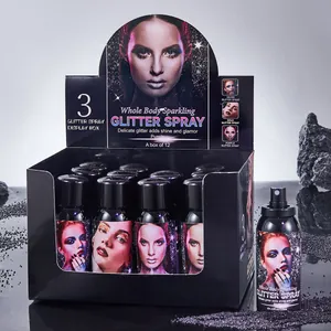 FORMBO Glitzerspray Ganzkörper Highlighting Schimmer Spray Funkelnd Natürlich Langanhaltendes Make-up Spray Für Körper Haar Gesicht