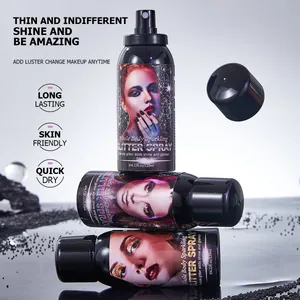 Professionelles glitzerndes Körperspray in drei Farben für einen strahlenden Glanz.