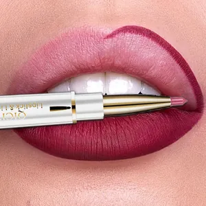 Primer plano del perfilador de labios de doble punta para un acabado mate definido