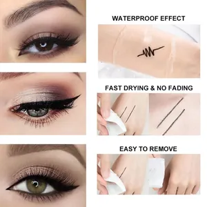 Details zum wasserfesten Eyeliner mit Augen-Make-up-Looks und Hauttests