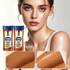 Huile en gel pour le corps scintillante FORMBO pour une peau éclatante avant-après