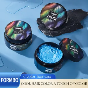FORMBO Temporary Color Hair Wax Long Lasting Styling Disposable Hair Dye Clay For Men Women Party Cosplay Halloween Gift