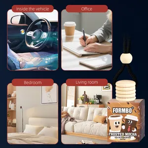 Désodorisant suspendu FORMBO Frosted Mocha pour voiture bureau et chambre à coucher