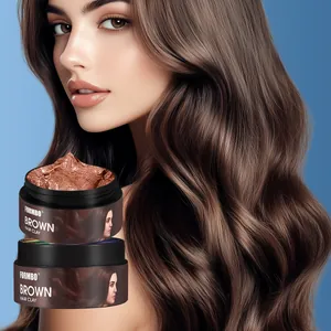 Professional FORMBO brown temporary hair color wax and styling clay for long-lasting hold.