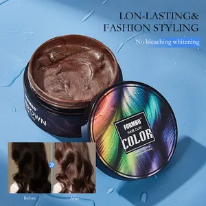 FORMBO brown temporary hair color clay for long-lasting fashion styling and easy wash out