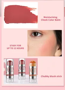 QICIY moisturizing chubby blush stick for 12-hour long-wear natural makeup look