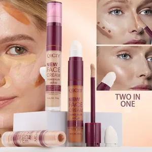 Detailed view of QICIY two-in-one concealer and serum stick for natural finish