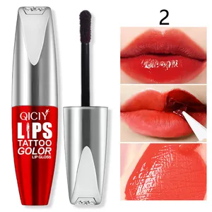 Detaillierte Schritt-für-Schritt-Anwendung von QICIY langanhaltendem rotem Peel-Off Lipgloss