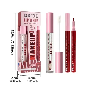 Wasserfester Lippenkonturenstift und Lippenöl Make-up Set Detail mit Maßen von 13,0 cm Höhe.