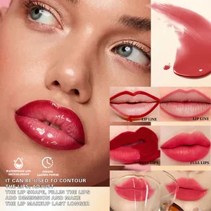 Peel-off Lipgloss mit Anwendungsschritten und wasserfestem, wischfestem Effekt