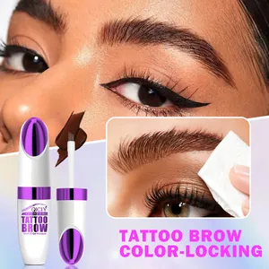 QICIY waterproof peel-off tattoo brow gel for long-lasting color-locking effect