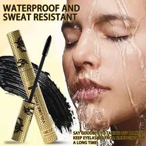 Detailansicht der wasserfesten schwarzen Mascara für wischfeste und dichte Wimpern Effekt