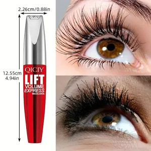 Detailansicht der wasserfesten QICIY-Mascara mit Maßen und Wimpernverlängerung für Make-up