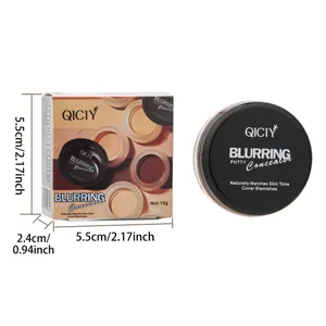 QICIY Blurring Putty Concealer 15g details with box dimension measurements 5.5cm