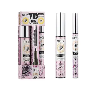 Coffret de maquillage QICIY 2-en-1 mascara et eye-liner imperméables pour un allongement extrême