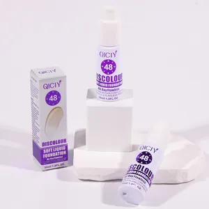Gedetailleerde weergave van QICIY discolouring vloeibare foundation voor perfecte huid