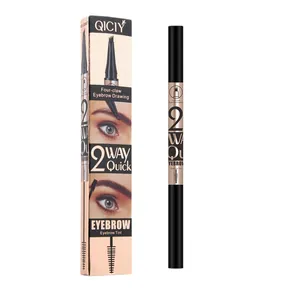 QICIY professional 4-claw waterproof eyebrow pen with tint dual-ended eye makeup tool set
