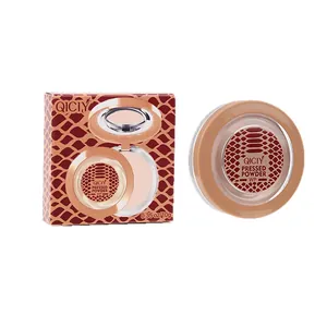 QICIY wasserfestes mattes Kompaktpuder für langanhaltendes Make-up-Setting mit Verpackung.