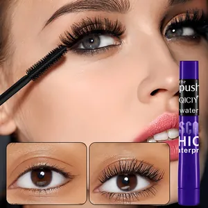 Long-lasting waterproof QICIY mascara for natural curling and lengthening effect.