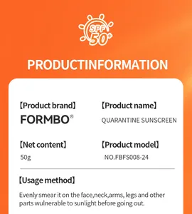 Fiche d'information détaillée sur l'écran solaire FORMBO avec protection SPF 50+ Plus